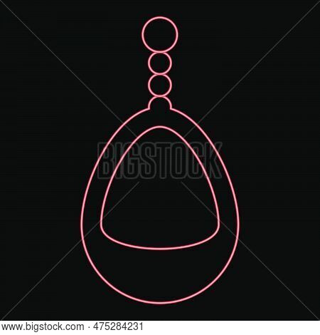 Neon Ear-ring Jewelry Pendant Earrings Luxury Bijou Precious Stone Bijouterie Adornment Embellishmen