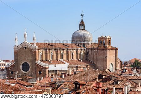 Basilica Dei Santi Giovanni E Paolo (san Zanipolo) In Venice, Italy