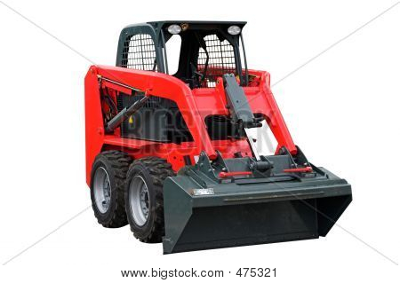 Küçük kırmızı Exacavator