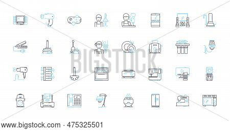 Chair Design Linear Icons Set. Ergonomic, Minimalist, Industrial, Sleek, Vintage, Contemporary, Arti