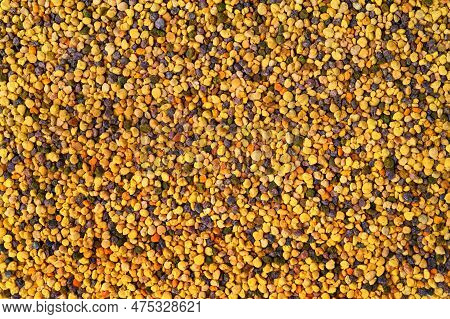 Bee Pollen Texture. Background Of A Pollen