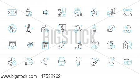 Soccer Linear Icons Set. Goal, Pitch, Corner, Offside, Tackle, Penalty, Dribble Line Vector And Conc