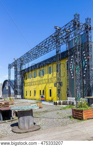 Groningen, Netherlands - April 02, 2023: Event Location Stadslab On The Grounds Of The Former Sugar 