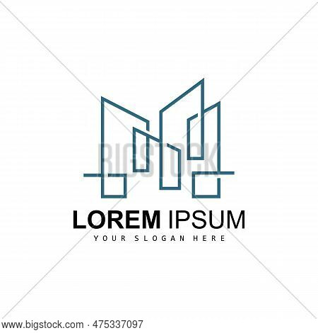 House Logo, Building Furniture Design, Construction Vector, Property Brand Icon, Real Estate, Housin