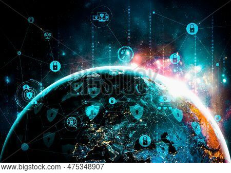 Cyber Security Technology And Online Data Protection In Innovative Perception . Concept Of Technolog