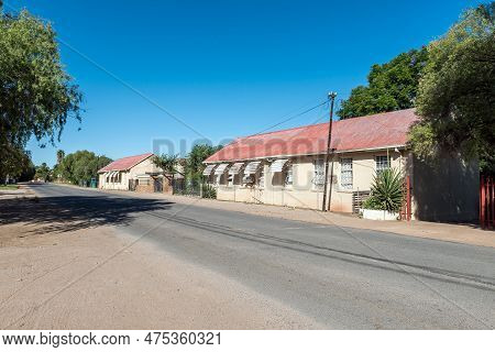 Kanoneiland, South Africa - Feb 25, 2023: The Old School Building In Kanoneiland Near Upington.