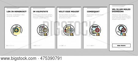 Evidence Crime Police Scene Board Onboarding Mobile Vector. Detective Criminal, Murder Office, Infor