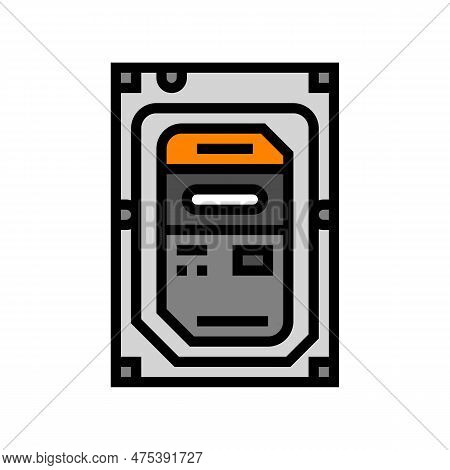 Hard Drive Gaming Pc Color Icon Vector. Hard Drive Gaming Pc Sign. Isolated Symbol Illustration