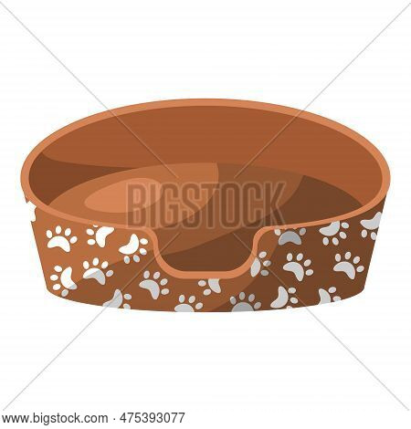 Soft Bedding, A Sunbed For Pets, Cats And Dogs. Vector Illustration On A White Background