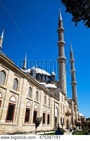 Selimiye Mosque Was Built In Edirne In 1575, During The Ottoman Empire, By The Great Master Mimar Si