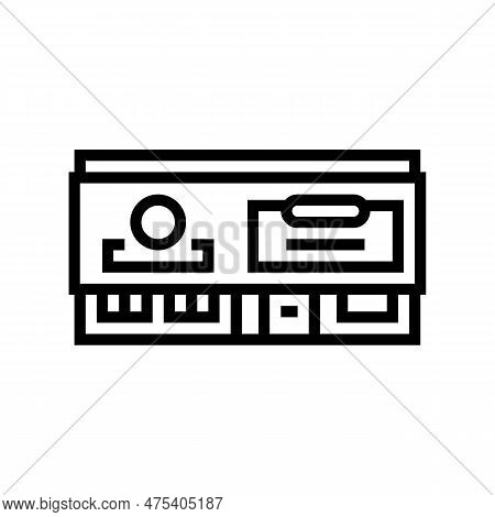 Concession Shop Line Icon Vector. Concession Shop Sign. Isolated Contour Symbol Black Illustration