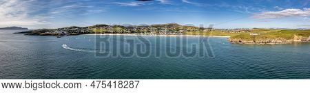 Aerial Of The Beautiful Coast At Downings, County Donegal - Ireland.
