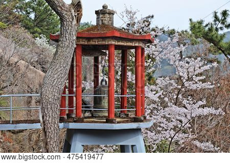 Seokbulsa Temple Bell Tower In Busan. Day Trip To Geumjeong Mountain From Busan, South Korea.