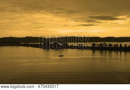 Gorgeous Sunset On The Lake Peten Itza