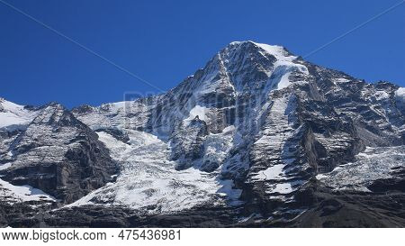 Monch, Mountain In The Bernese Oberland. Switzerland.