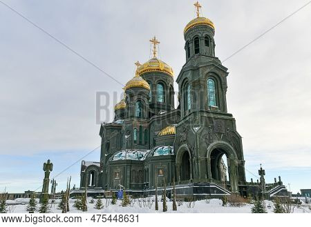Main Temple Of The Armed Forces Of The Russian Federation. Located On The Territory Of The Patriot P