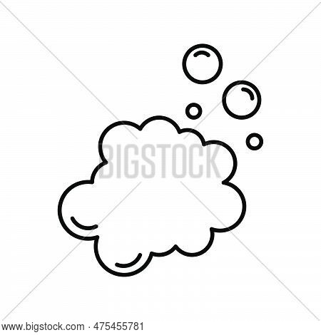 Foam Icon. Trendy Linear Foam Logo Illustration On White Background