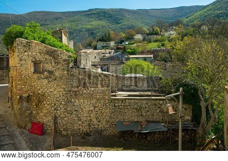 Rural Landscape From Vallo Di Nera In Umbria Region, Italy