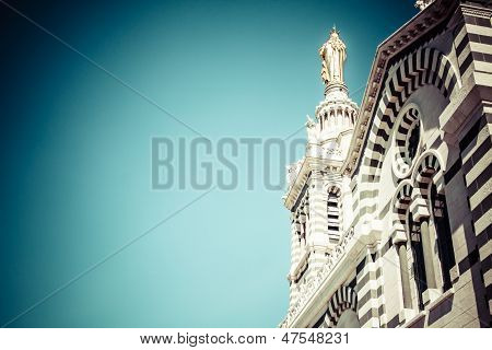 Notre-dame De La Garde (literally Our Lady Of The Guard), Is A Basilica In Marseille, France. This O