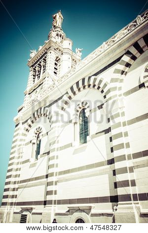 Notre-dame De La Garde (literally Our Lady Of The Guard), Is A Basilica In Marseille, France. This O
