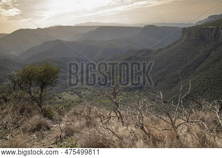 Collsacabra Mountains Landscape In Guilleries National Park In Catalonia