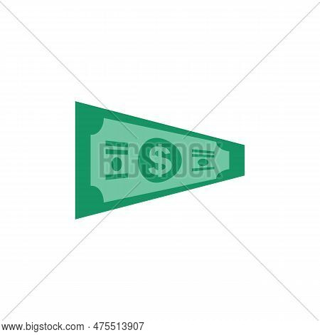 Us Dollar Stock Paper Bank Notes Icon Sign Business Finance Money Concept Vector Illustration