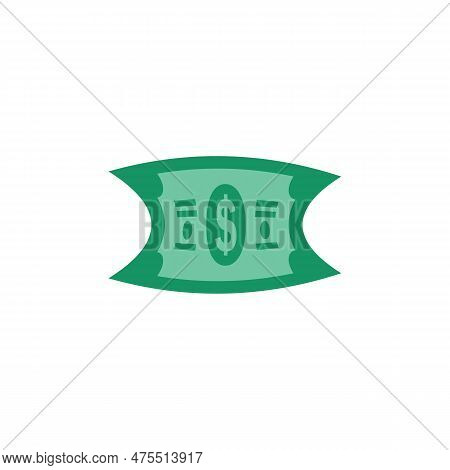 Us Dollar Stock Paper Bank Notes Icon Sign Business Finance Money Concept Vector Illustration