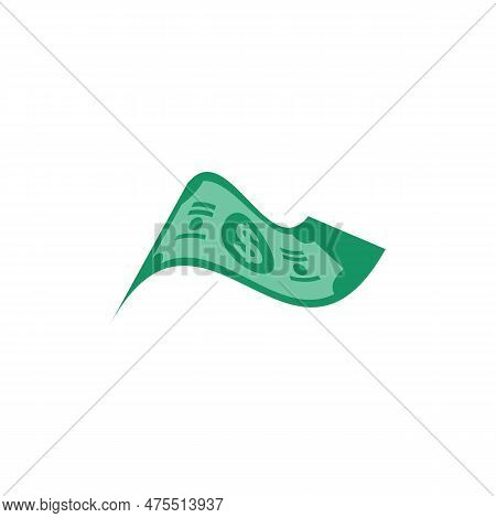 Us Dollar Stock Paper Bank Notes Icon Sign Business Finance Money Concept Vector Illustration