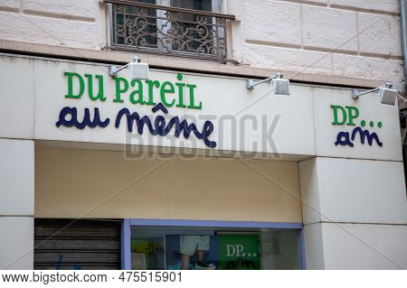 Lyon , Aura France - 04 27 2023 : Dpam Brand Text And Logo Sign Facade Chain Du Pareil Au Même Child