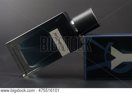 Samut Prakan, Thailand - April 29, 2023 : The Fragrance For Men By Yves Saint Laurent In 100ml Packs