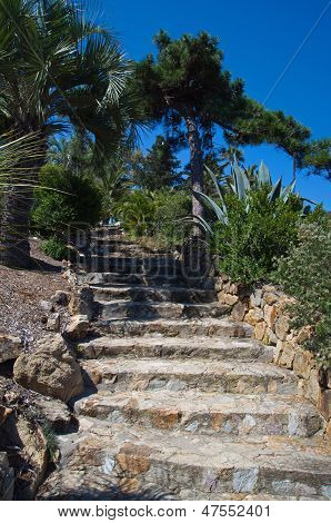 Marimurtra zahrada v Blanes, Costa Brava, Španělsko
