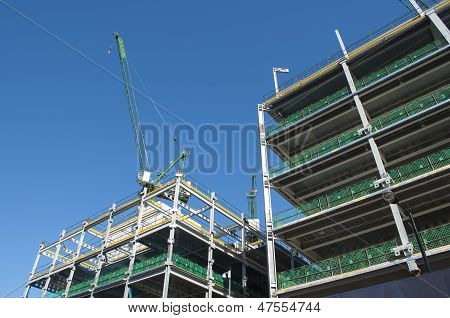 Contruction Site with Crane