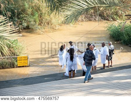 Jerusalem, Israel - December 04, 2018: Qasr Al-yahud Baptismal Site. This Jordan Rive Baptismal Site
