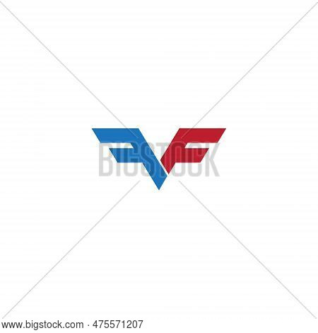 Vf Letter Vector Illustration For An Icon,symbol Or Logo. Vf Initials Logo