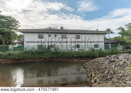 Palau - December 01, 2017: Japan Embassy In Koror, Palau. Micronesia