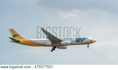 Manila, Philippines, February 20, 2017: Cebu Pacific Airlines Airbus A330 Rp-c3344 Landing In Manila