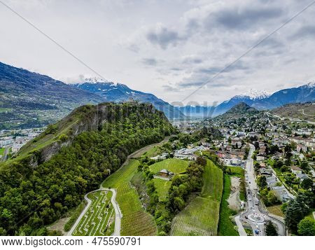 Sion Also Called Sitten In Switzerland - Travel Photography