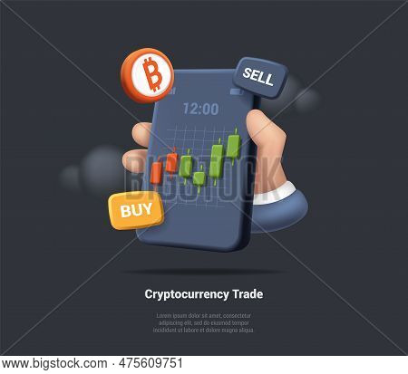 P2p, Peer To Peer Online Platform For Exchange And Trading Cryptocurrency, Bitcoin Digital Wallet. H