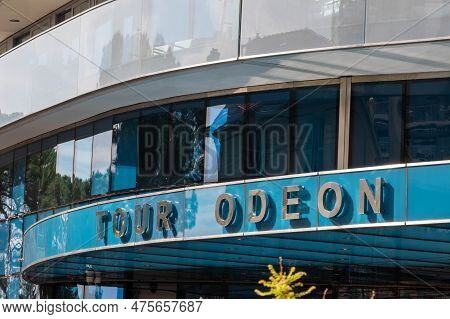 La Rousse, Monaco, April 22nd 2023:- A View Of The Tour Odeon (odeon Tower) The Tallest Building In 