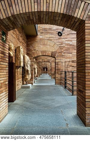 Merida, Spain - Oct 06, 2022: The National Museum Of Roman Art Projected By The Famous Spanish Archi