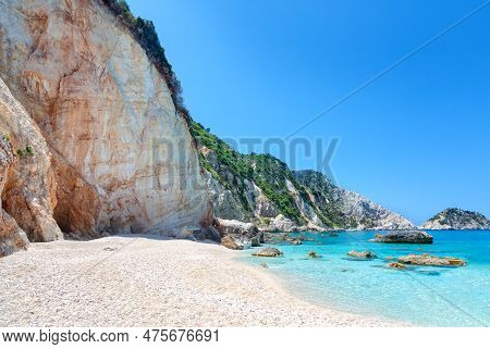 View Of Coast Of Kefalonia Island, Greece