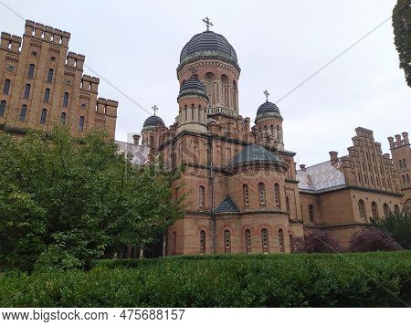 Three Saints Orthodox Church In National University In Chernivtsi, Ukraine