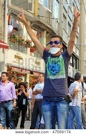 Protest na Istiklal Street
