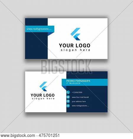 Professional Corporate Style Business Card Design Template