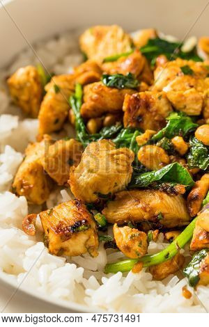 Asian Ginger Peanut Chicken And Rice