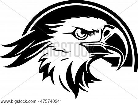 Fantastical And Powerful Eagle Emblem Art Vector