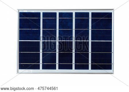 Monocrystalline Solar Cell For Solar Panel. Vector Solar Element High Efficiency. Electric Element F