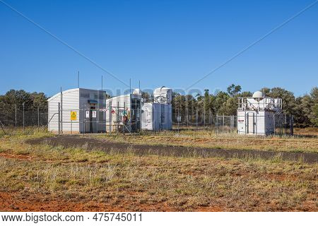 Automated Weather Station At Charleville Airport In Queensland, Australia
