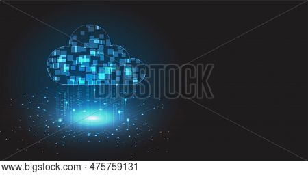 Cloud Computing And Internet Of Thing Concept.