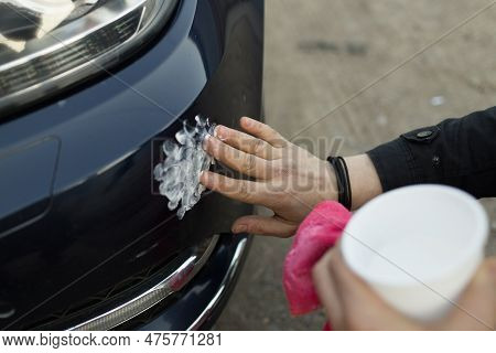 Handcraft Manual Polishing Paste Cleaning Car With Microfiber Cloth Detailing Valet Vehicle Paint La